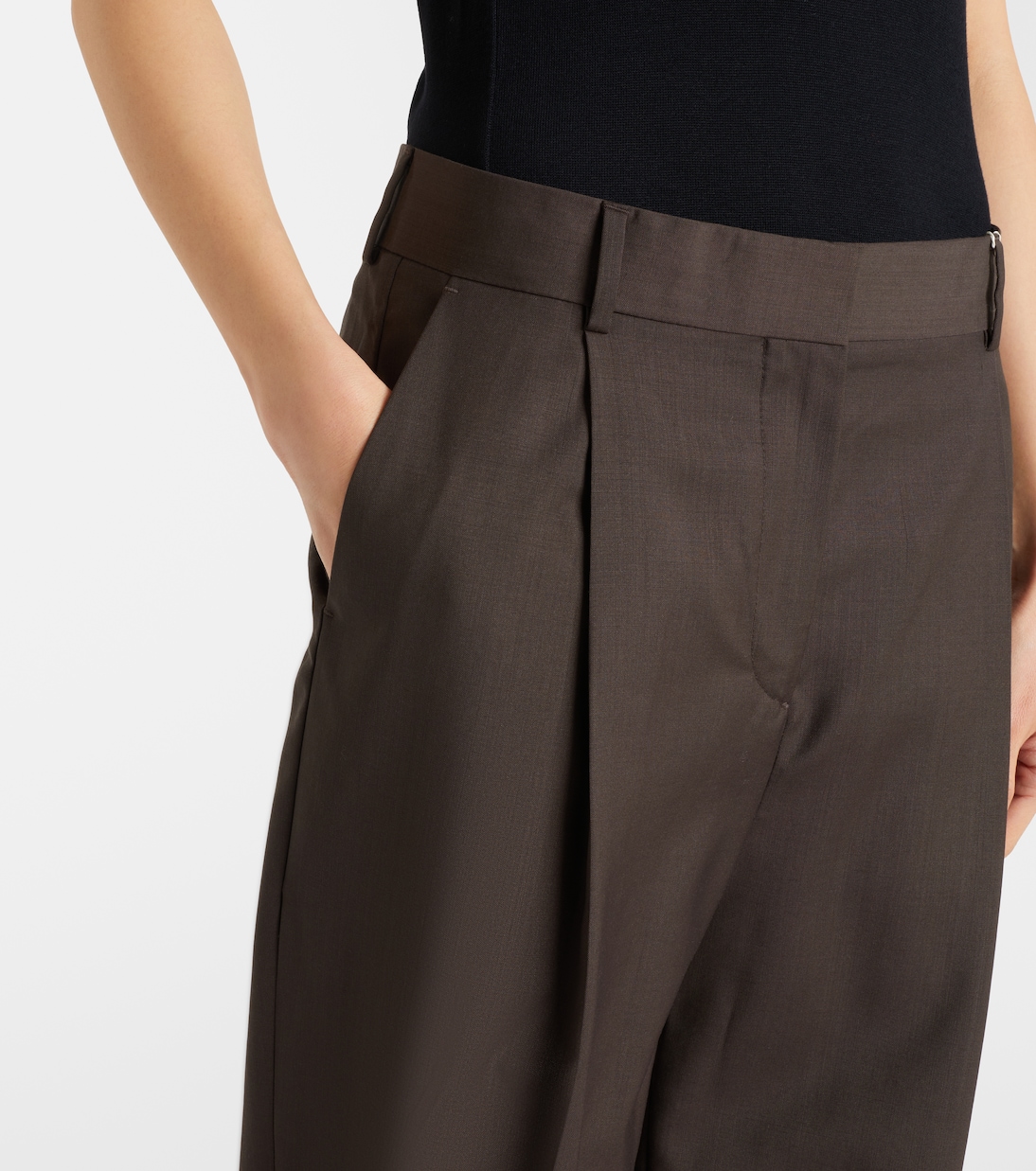 Pleated wide-leg pants | Toteme