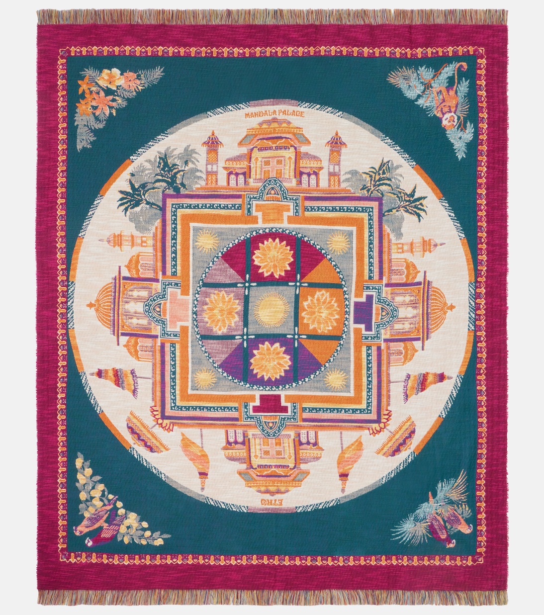 Shanti embroidered cotton throw | Etro