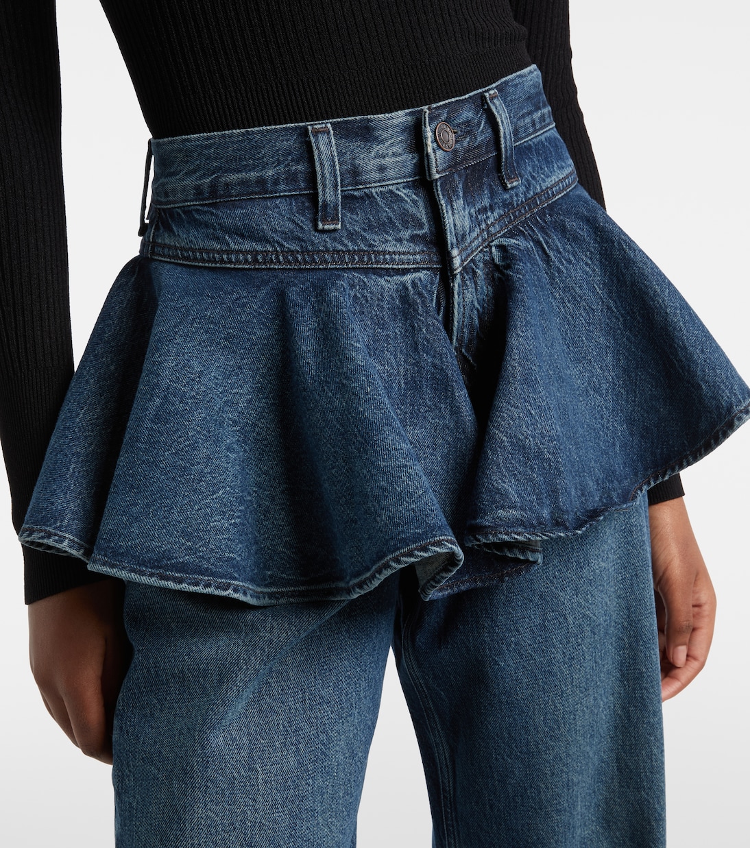 Peplum straight jeans | Agolde