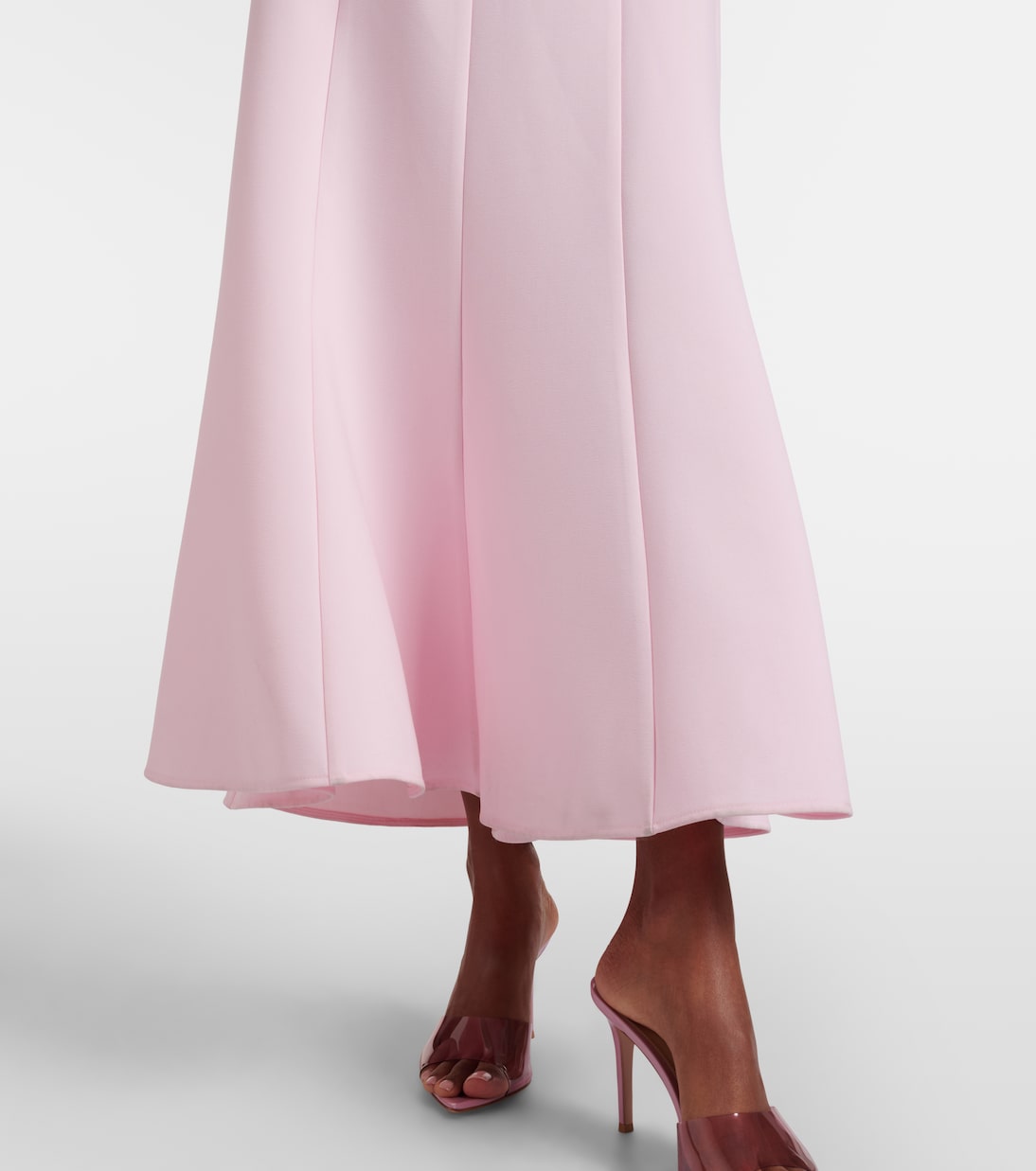 Verziertes Midikleid aus Guipure-Spitze und Crêpe | Self-Portrait