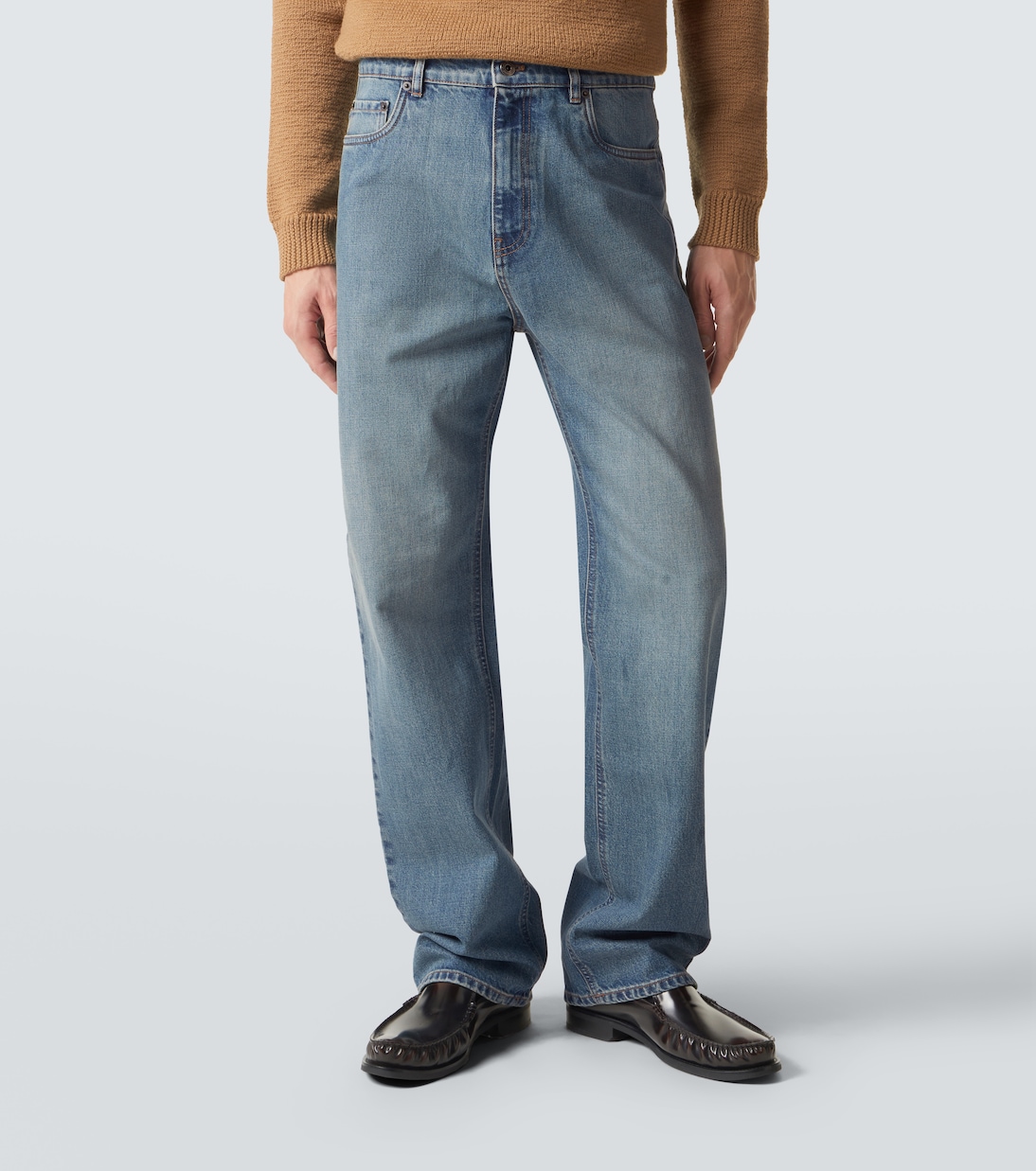 Logo straight jeans | Miu Miu