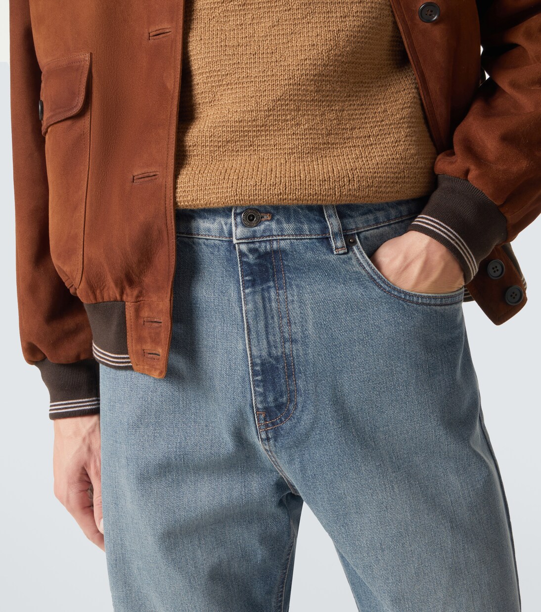 Logo straight jeans | Miu Miu