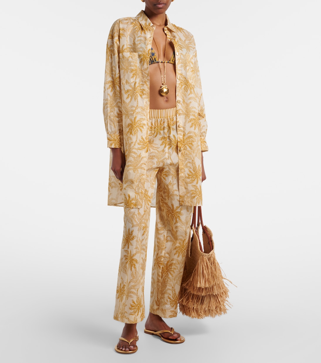 Exotisme printed cotton voile shirt | Eres