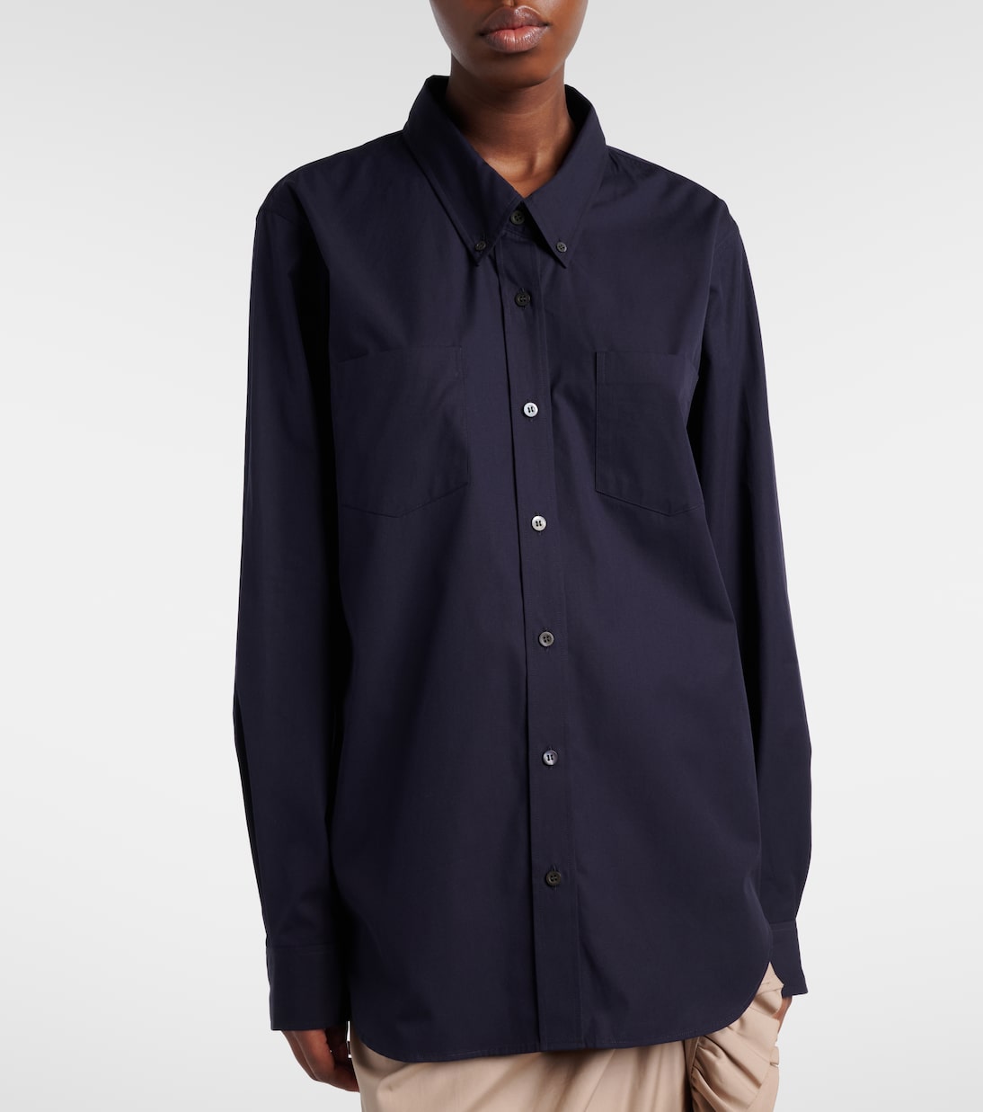 Oversized cotton poplin shirt | Dries Van Noten