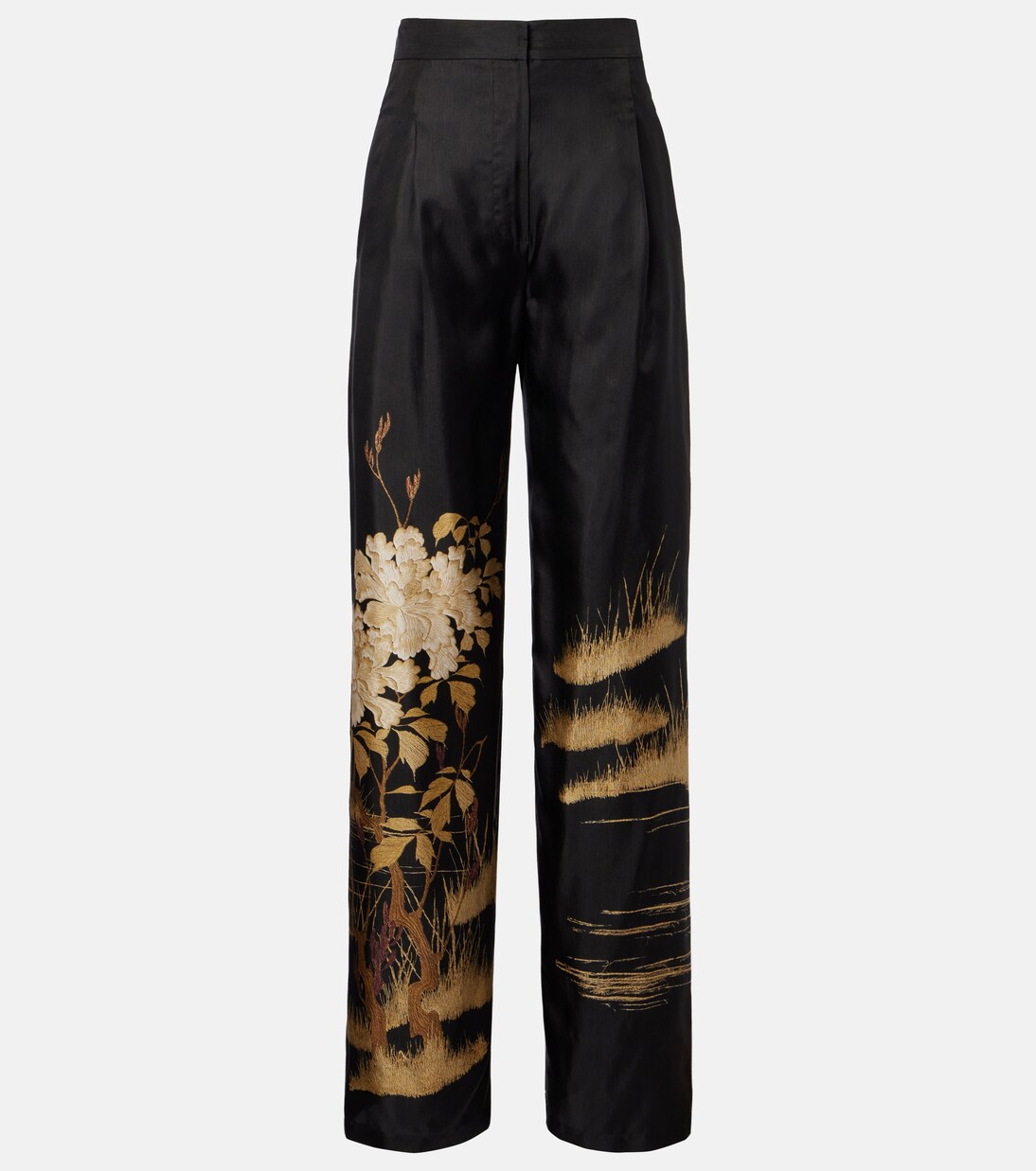 Pantalon ample Mappa imprimé en soie | Max Mara