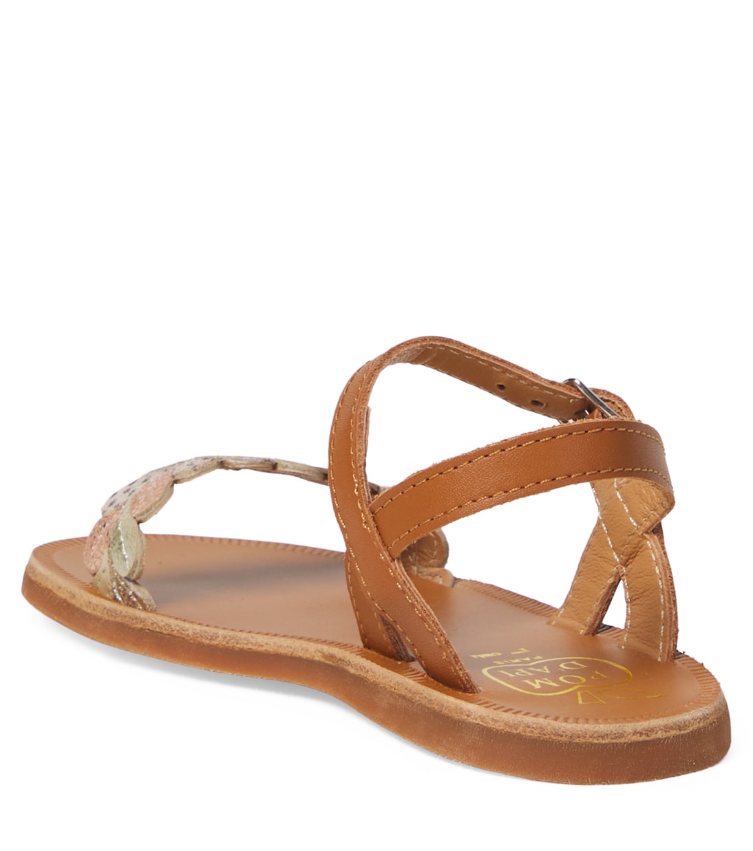 Sandalen Plagette aus Leder | Pom d'Api