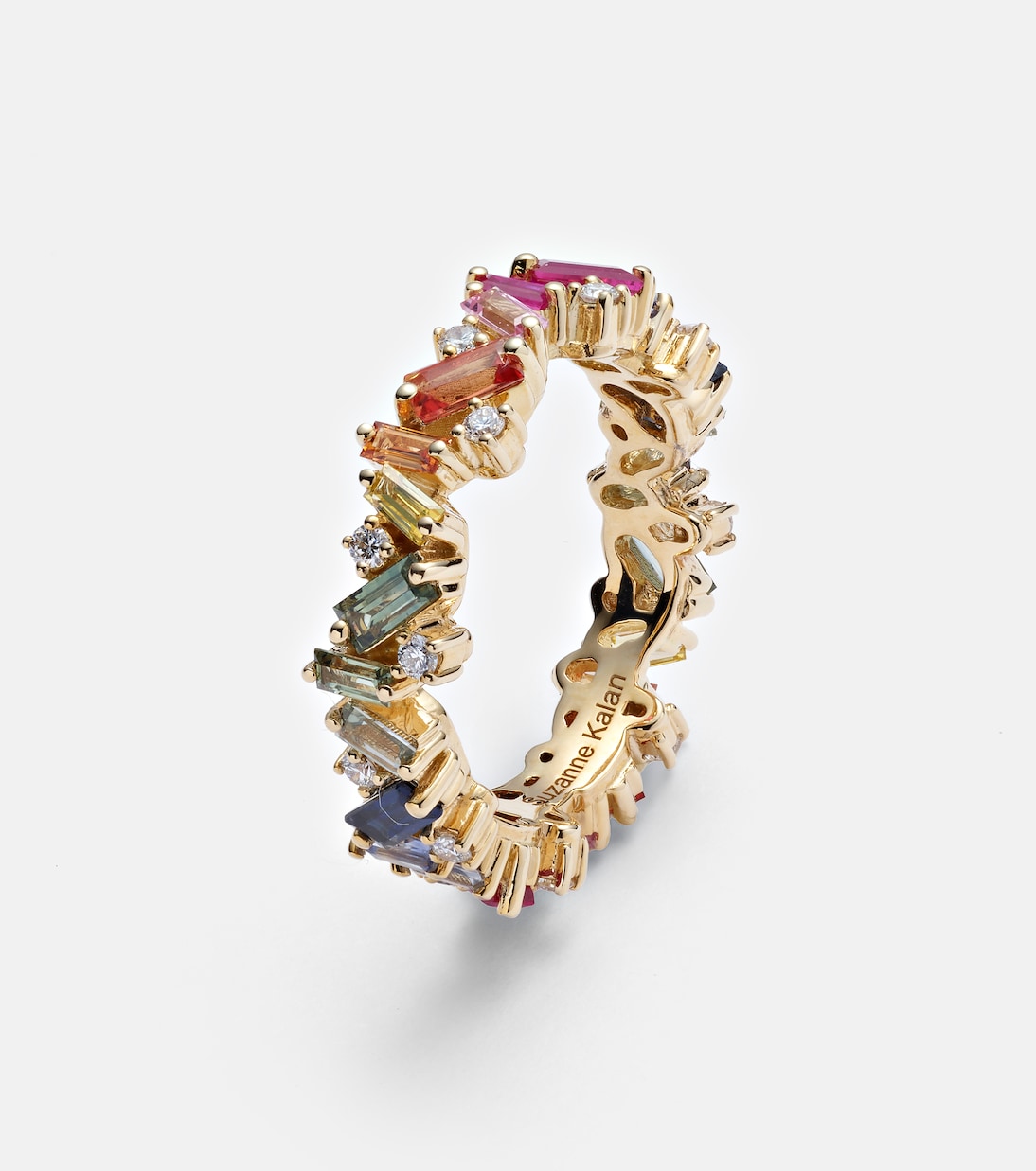 Bague Rainbow Frenzy en or 18 ct, saphirs et diamants | Suzanne Kalan