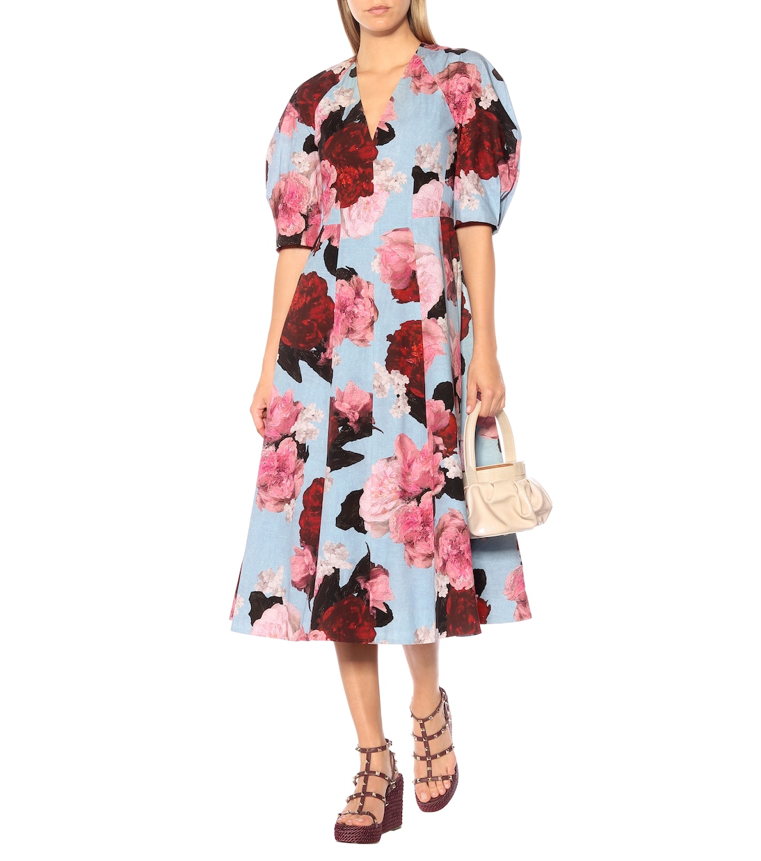 Robe Cressida imprimée en coton | Erdem