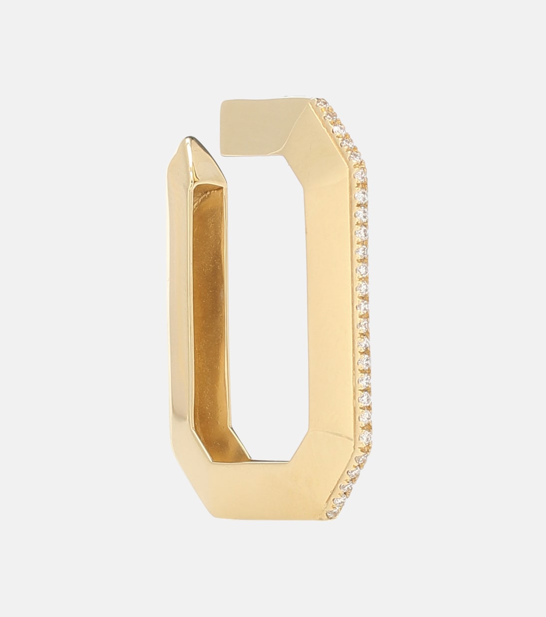 Sabrina 18kt gold single ear cuff with diamonds | Eéra