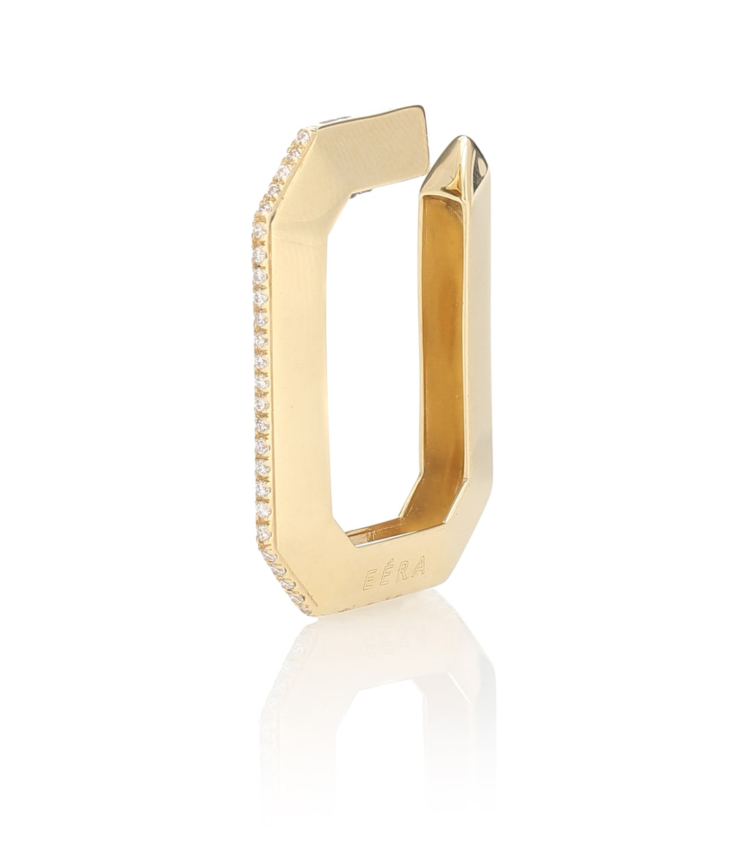Sabrina 18kt gold single ear cuff with diamonds | Eéra