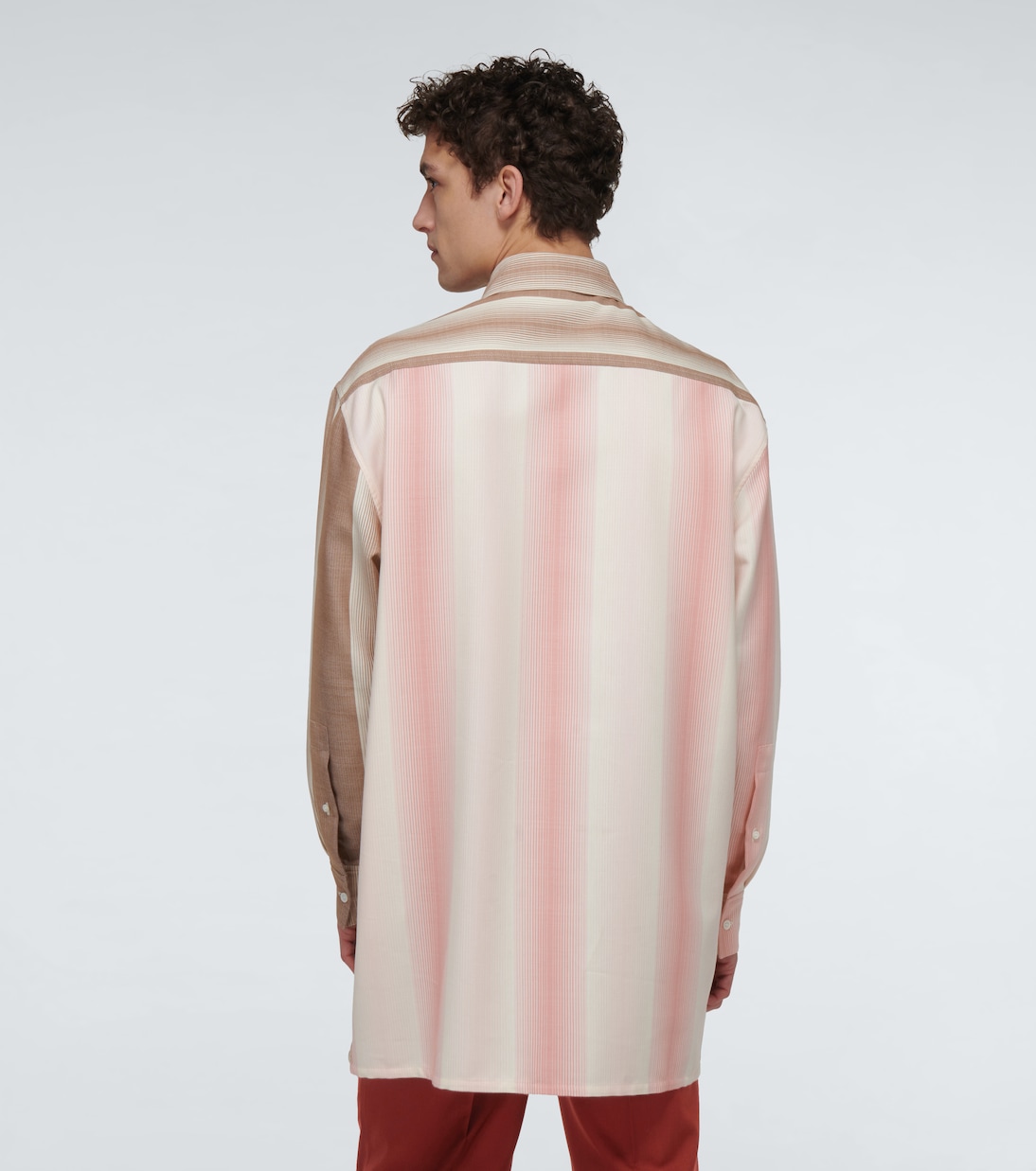 Oversized contrasting striped shirt | Loewe