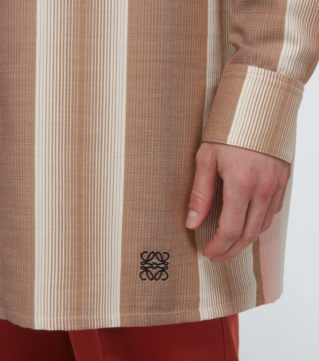 Oversized contrasting striped shirt | Loewe