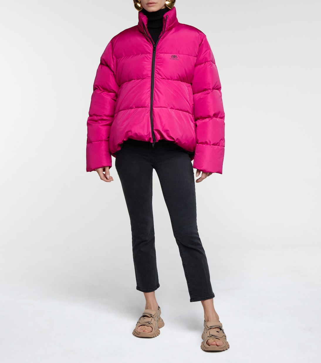 Wattierte Jacke C-SHAPE aus Faille | Balenciaga
