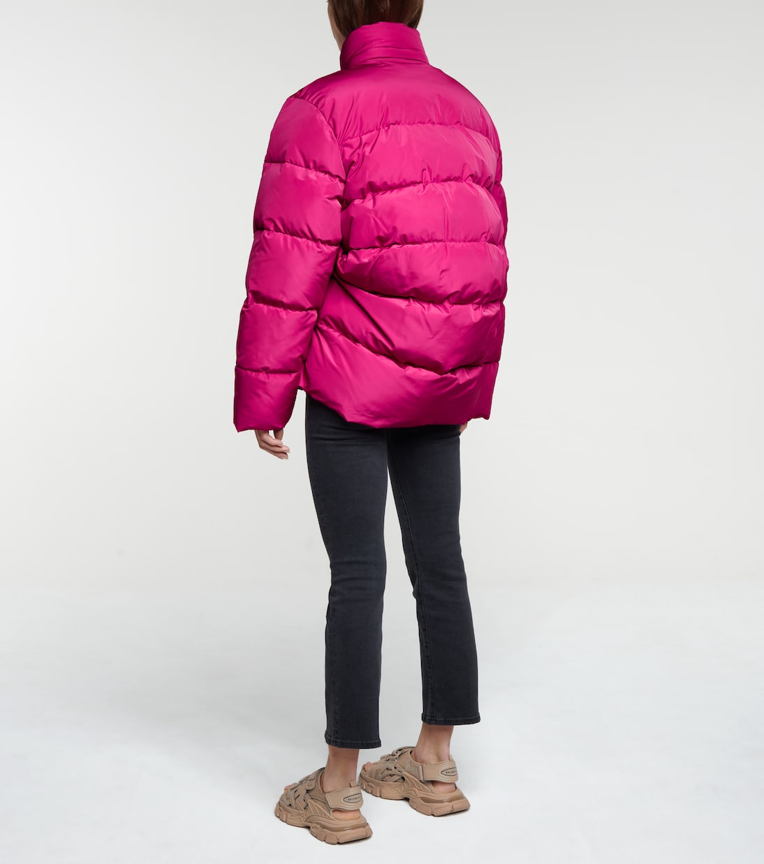 Wattierte Jacke C-SHAPE aus Faille | Balenciaga