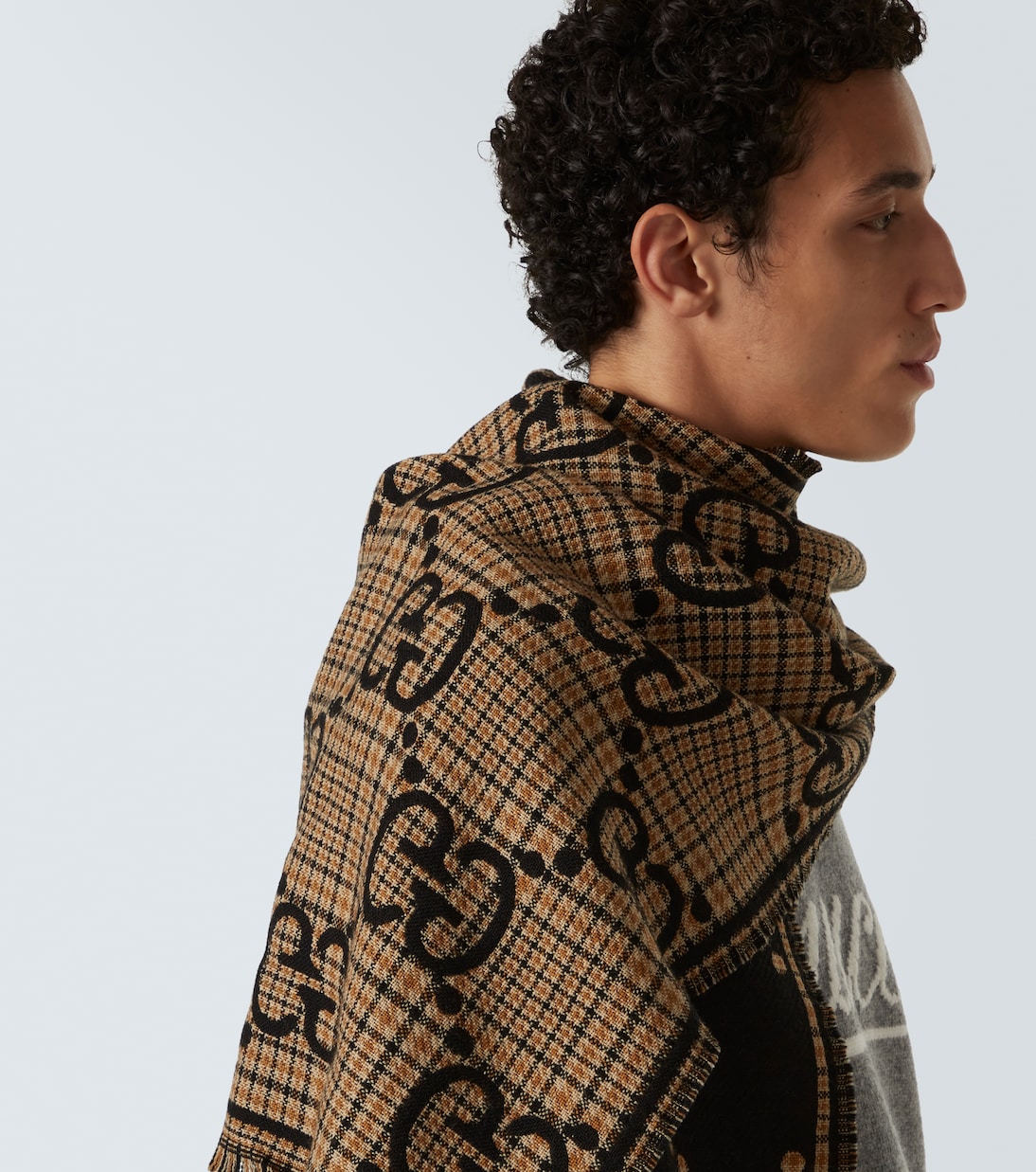 GG wool jacquard scarf | Gucci