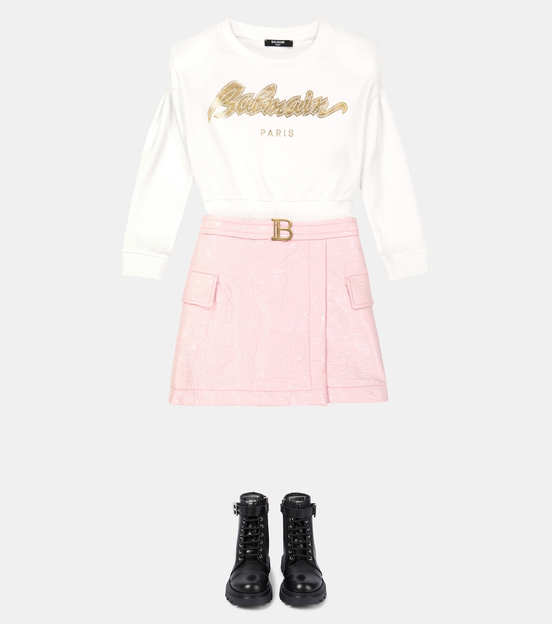 Rock aus einem Baumwollgemisch | Balmain Kids