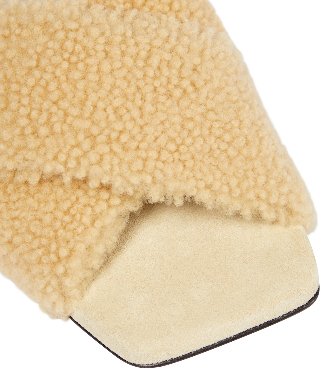 Embellished shearling slides | Brunello Cucinelli