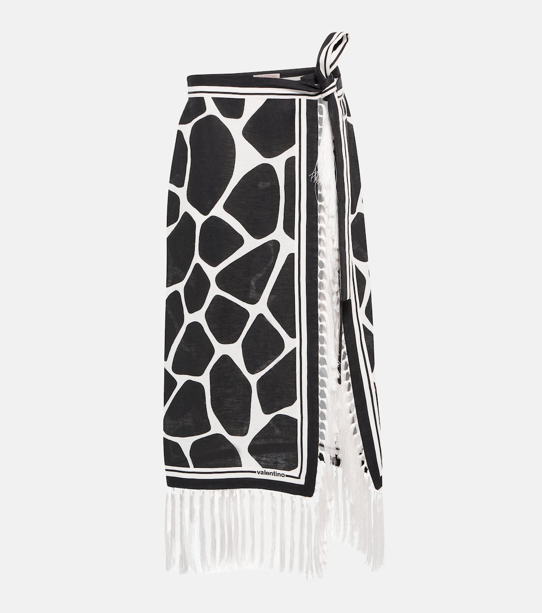 Cover-up de lino estampado | Valentino