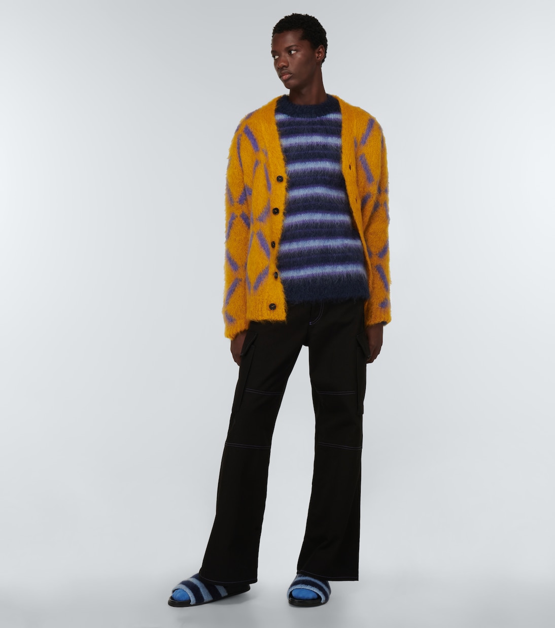 Mules Fussbett rayées | Marni