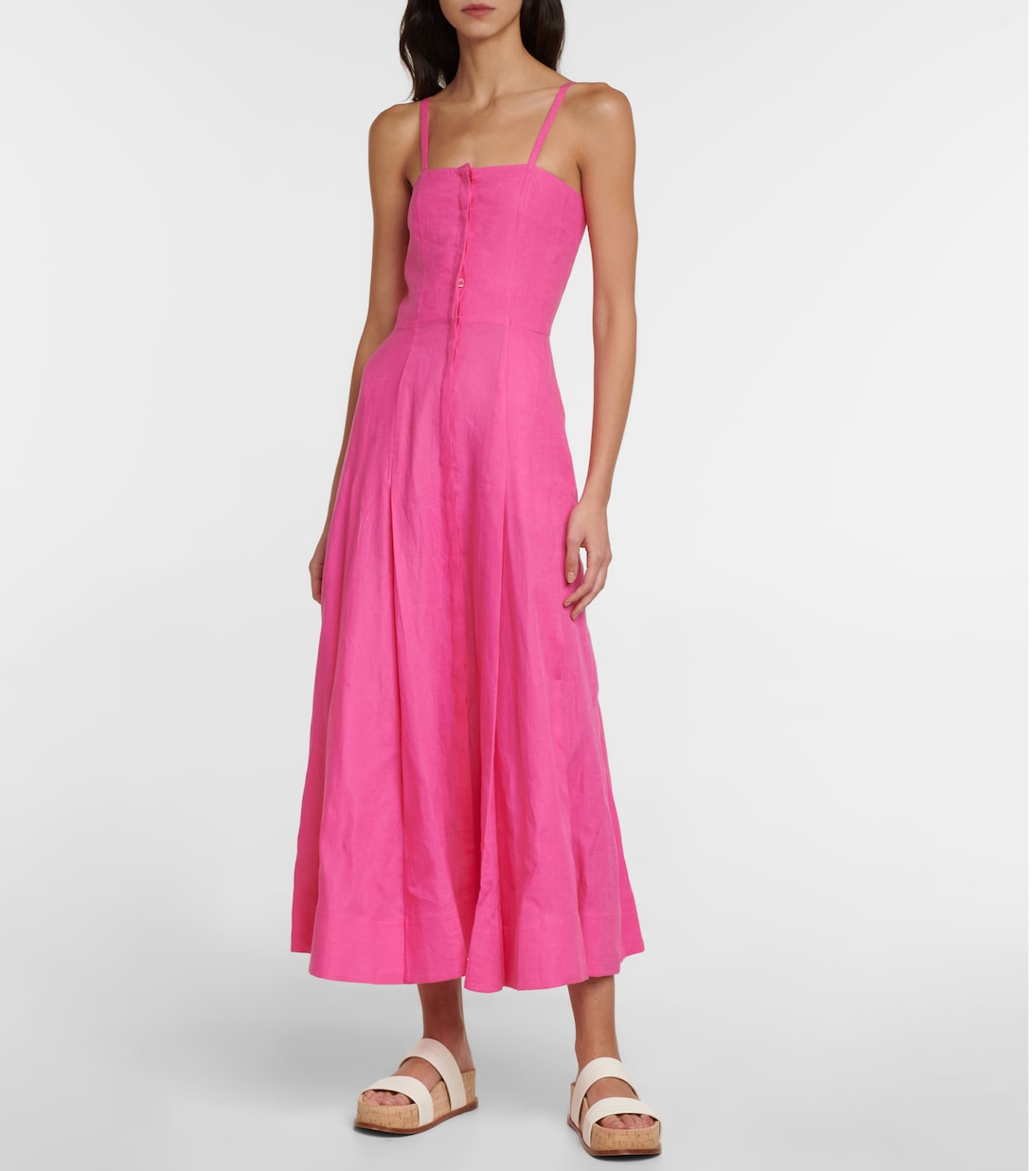 Margritte linen midi dress | Gabriela Hearst
