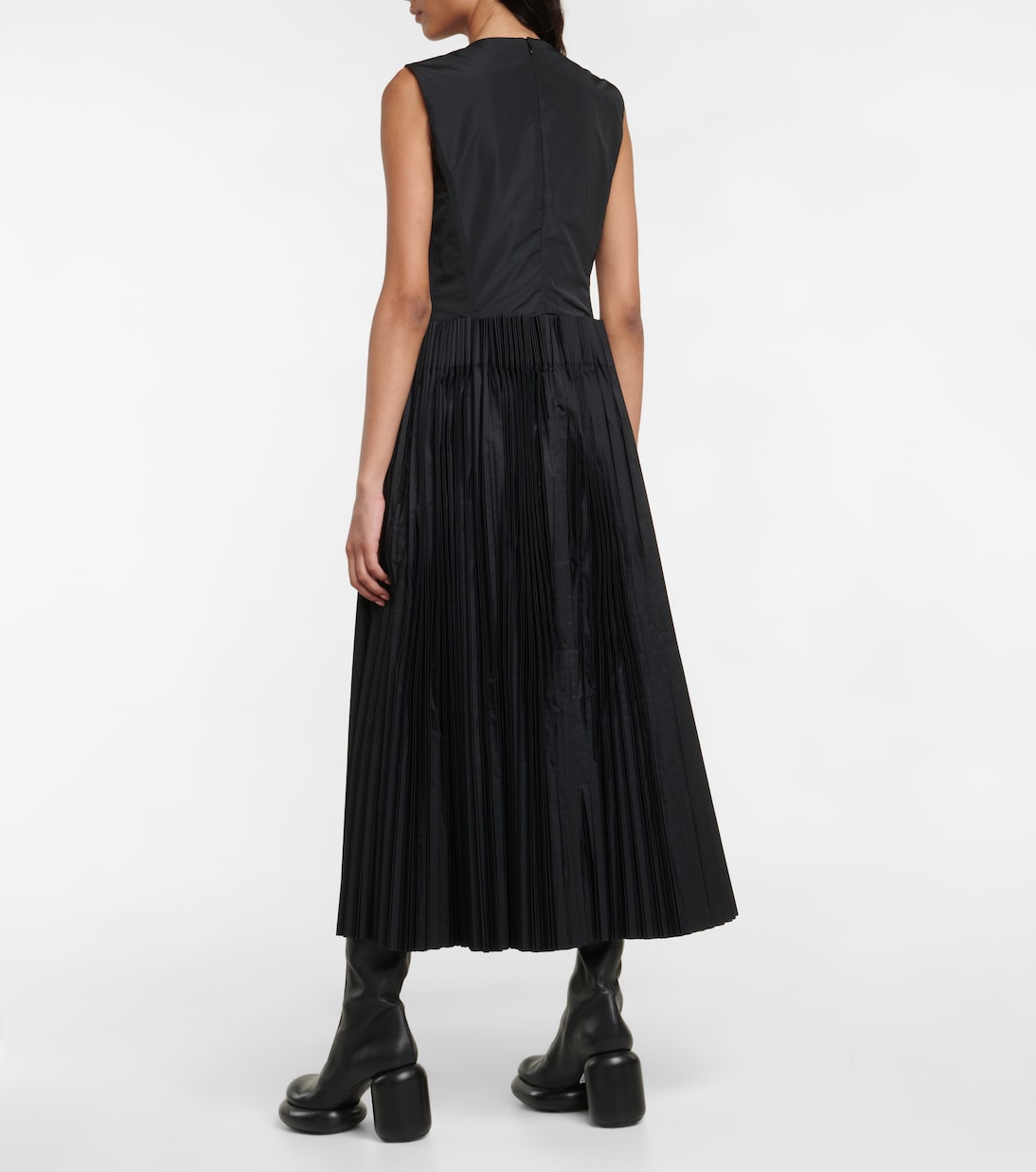 Vestido midi plisado | Jil Sander