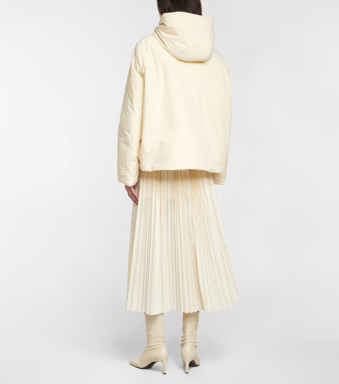 Chaqueta con capucha de plumas | Jil Sander