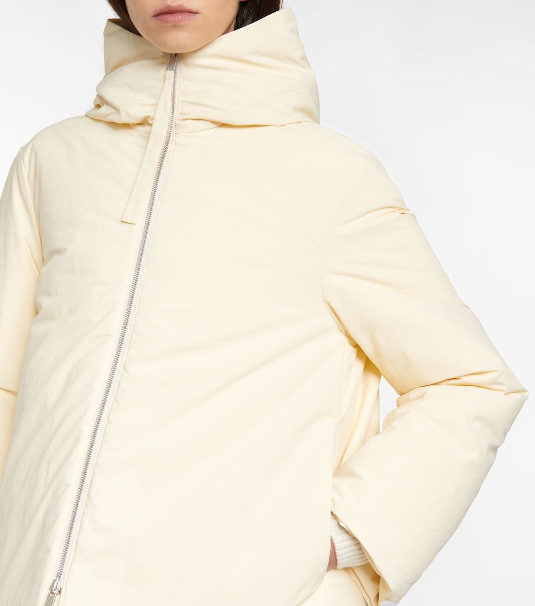 Chaqueta con capucha de plumas | Jil Sander