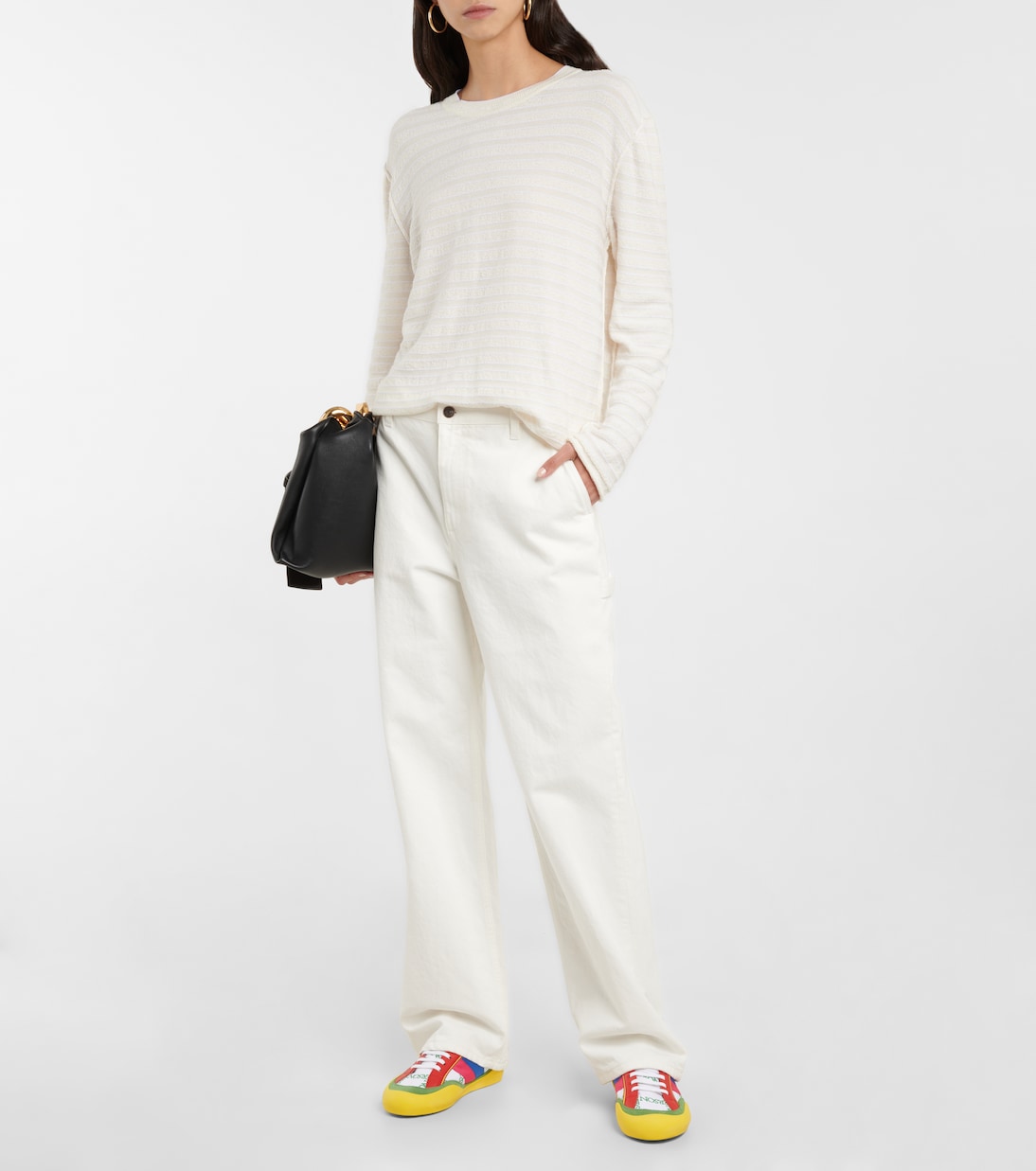 Bubble colorblocked canvas sneakers | JW Anderson