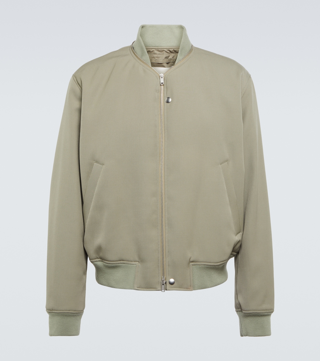 Wool gabardine bomber jacket | Jil Sander
