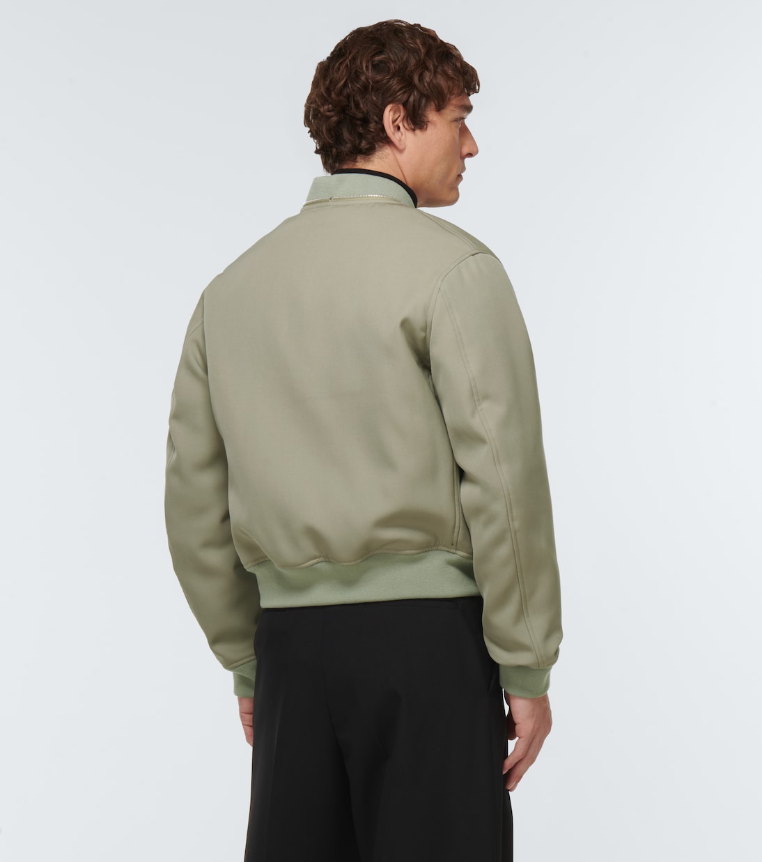 Wool gabardine bomber jacket | Jil Sander