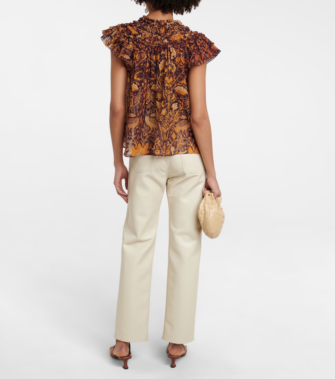 Signe ruffle-trimmed chiffon top | Ulla Johnson