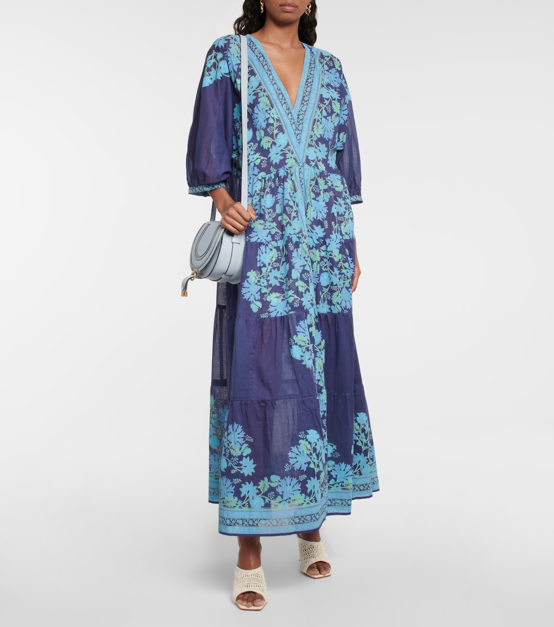 Bedrucktes Maxikleid aus Baumwolle | Juliet Dunn