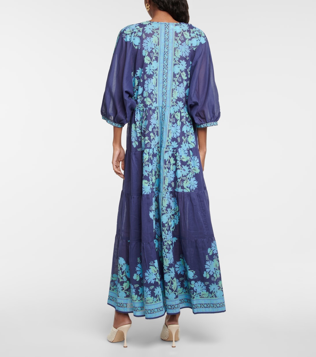 Bedrucktes Maxikleid aus Baumwolle | Juliet Dunn