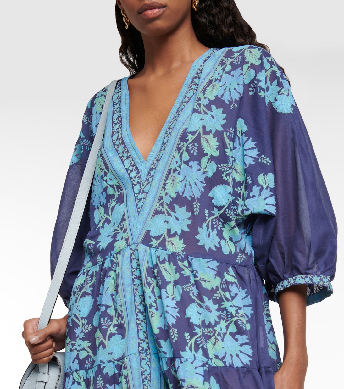Bedrucktes Maxikleid aus Baumwolle | Juliet Dunn