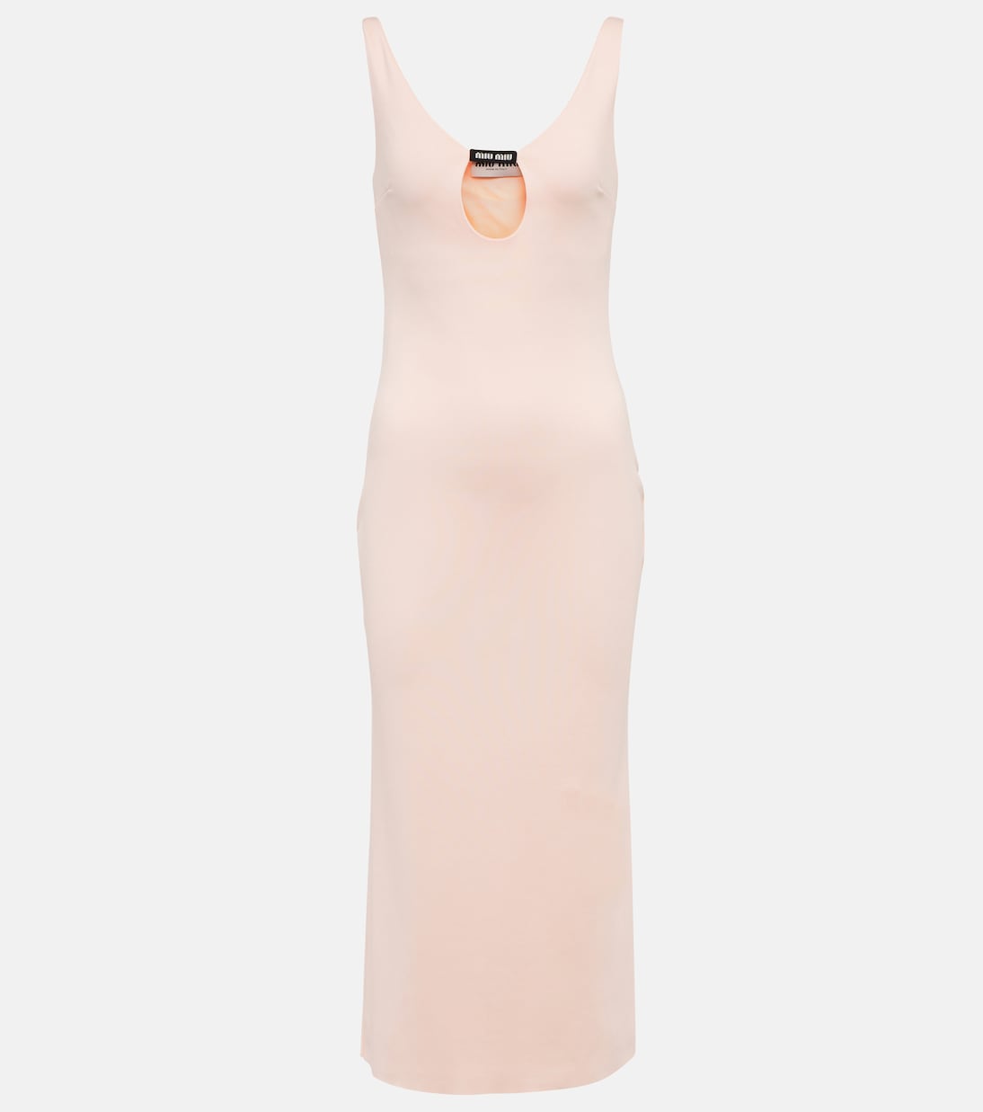 Robe midi à logo | Miu Miu