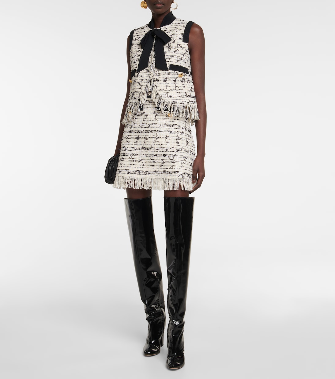 Giacca in tweed con frange | Giambattista Valli