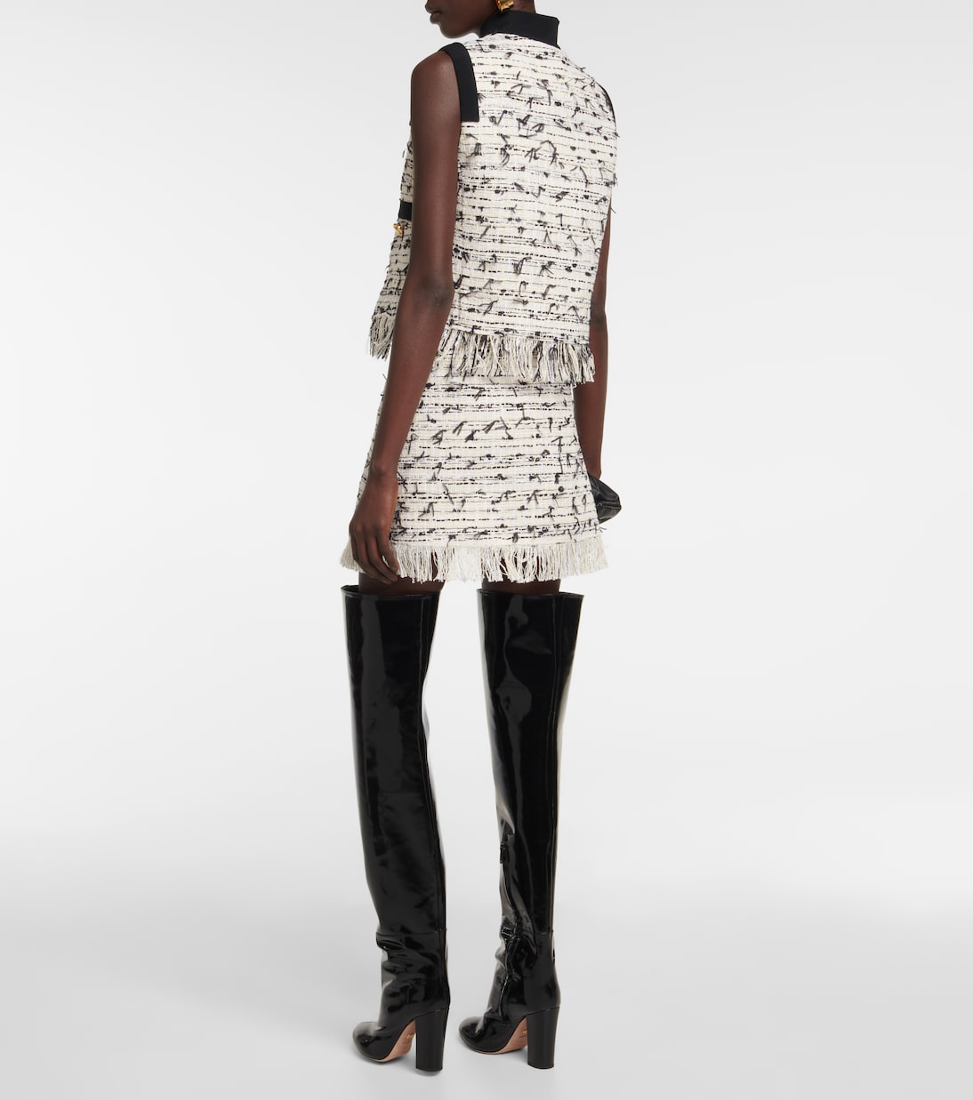 Giacca in tweed con frange | Giambattista Valli