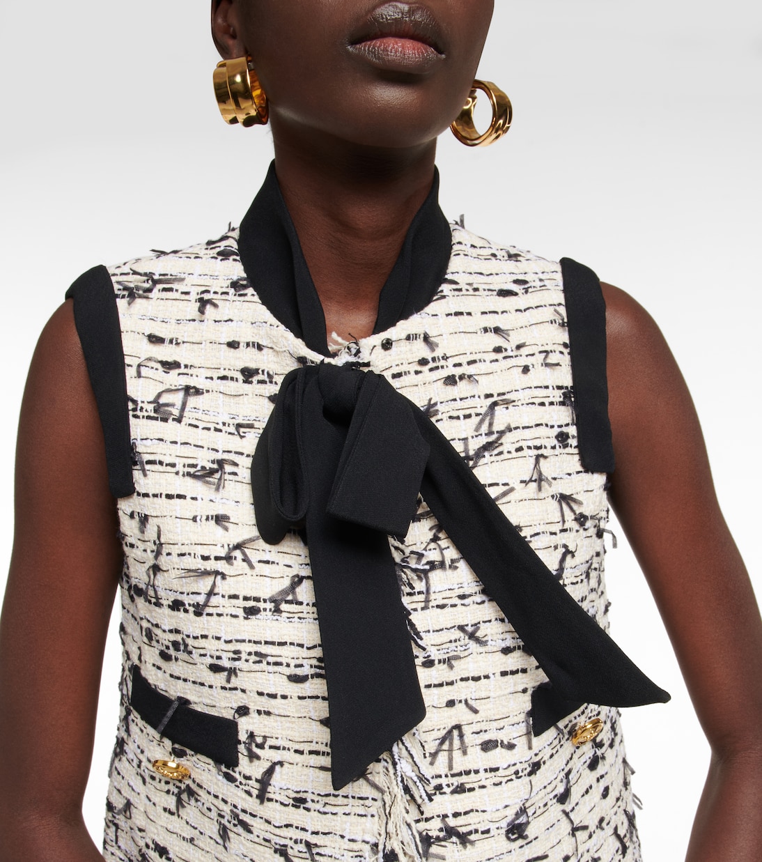 Giacca in tweed con frange | Giambattista Valli