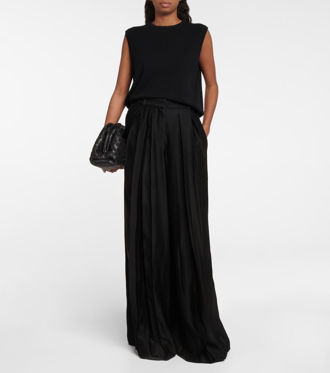 Pantalon ample Barlow en satin | Joseph