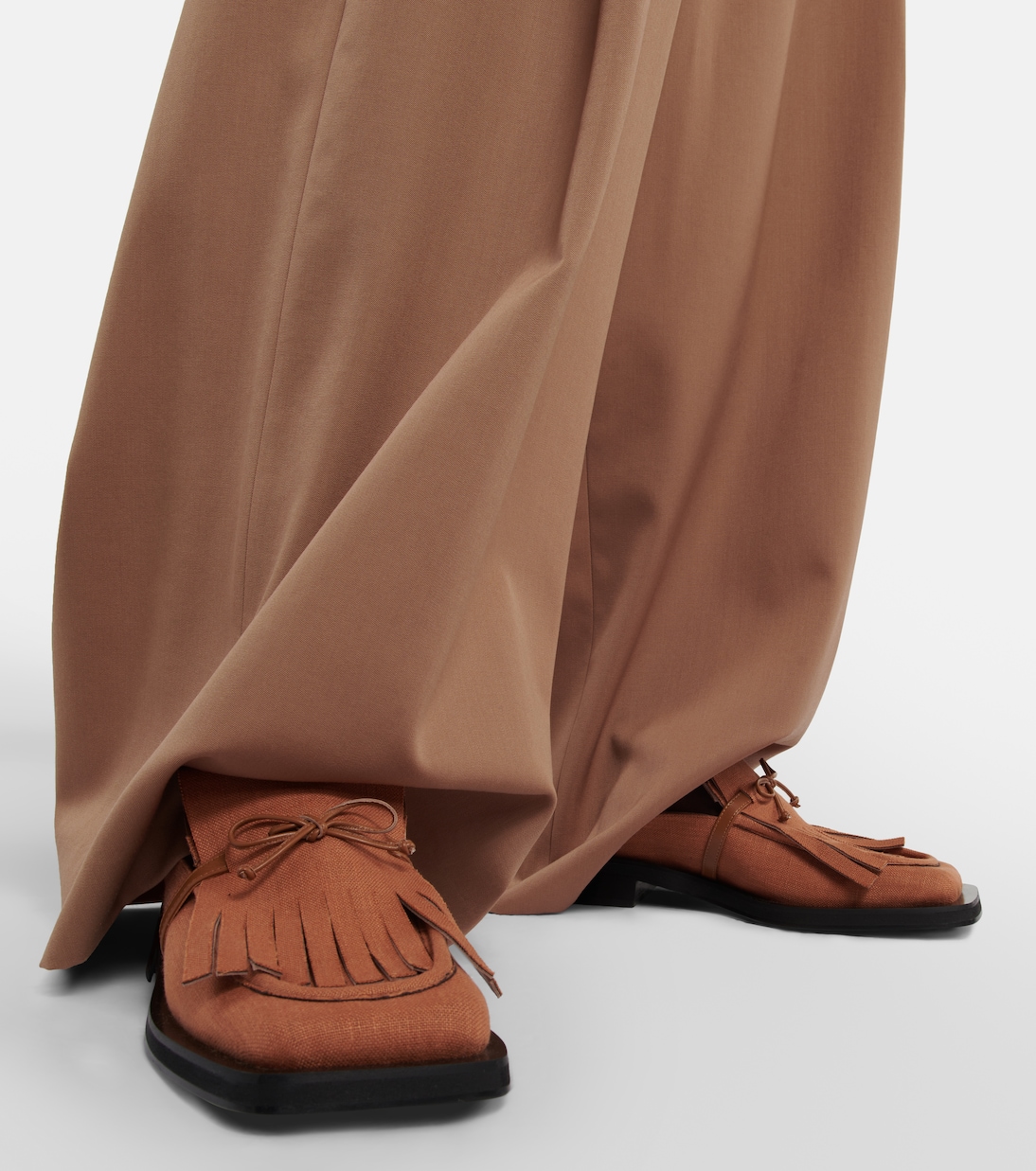 GIA/RHW Rosie 40 linen slippers | Gia Borghini
