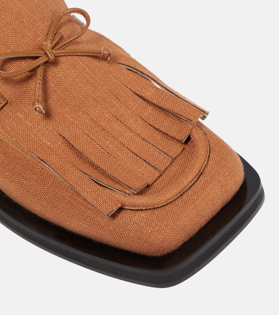 GIA/RHW Rosie 40 linen slippers | Gia Borghini