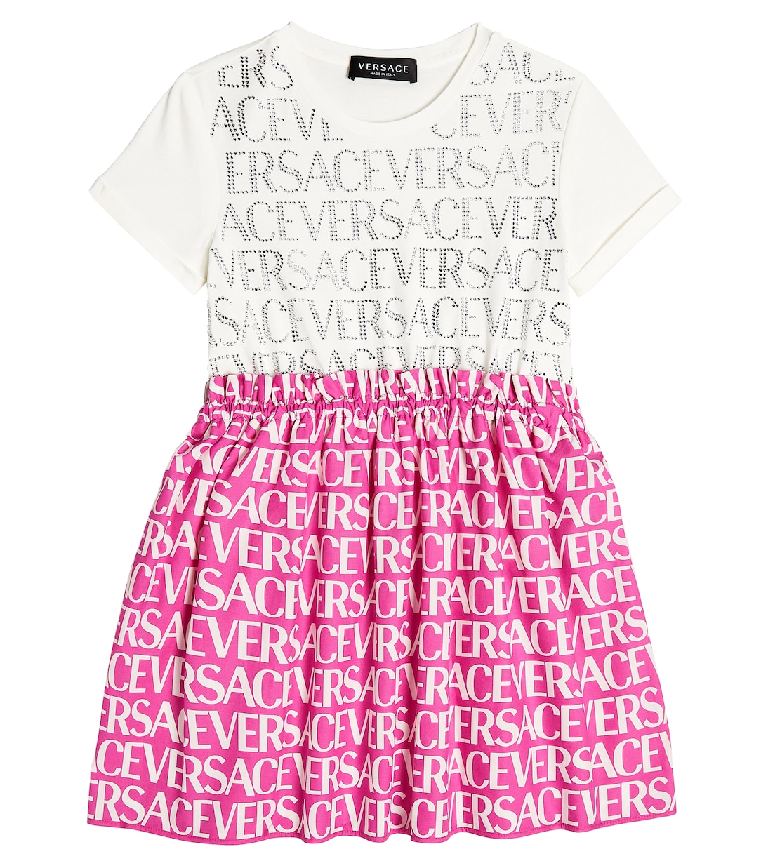 Verziertes Kleid aus Baumwolle | Versace Kids