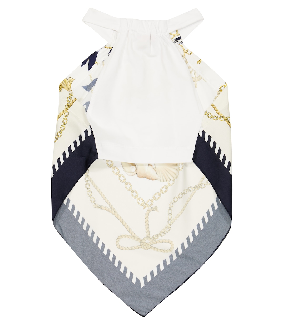 Printed halterneck top | Monnalisa