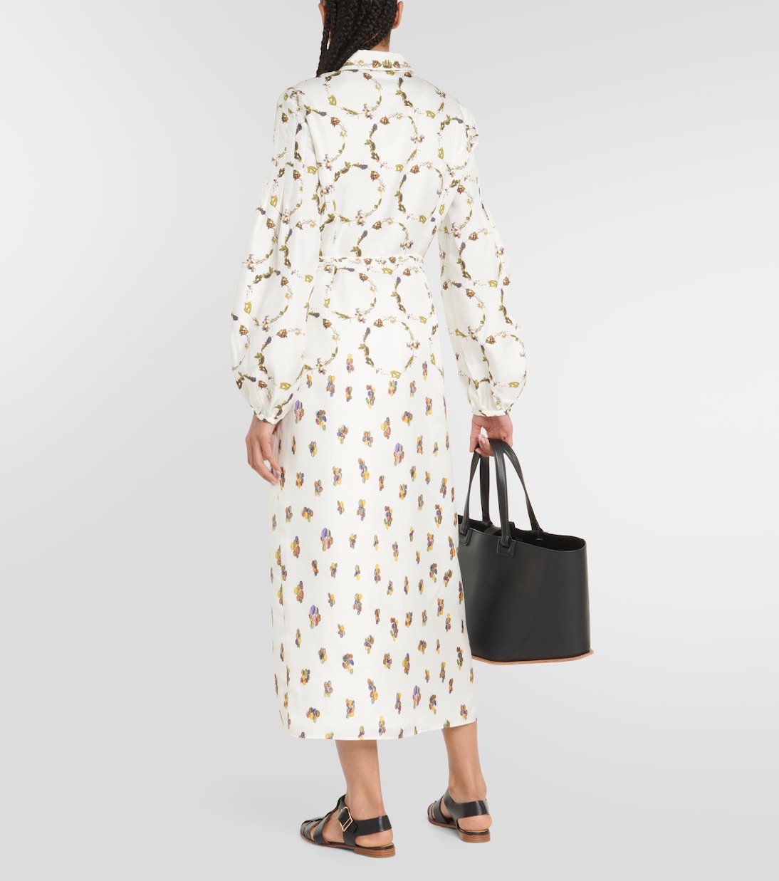 Mauri printed silk twill maxi dress | Gabriela Hearst