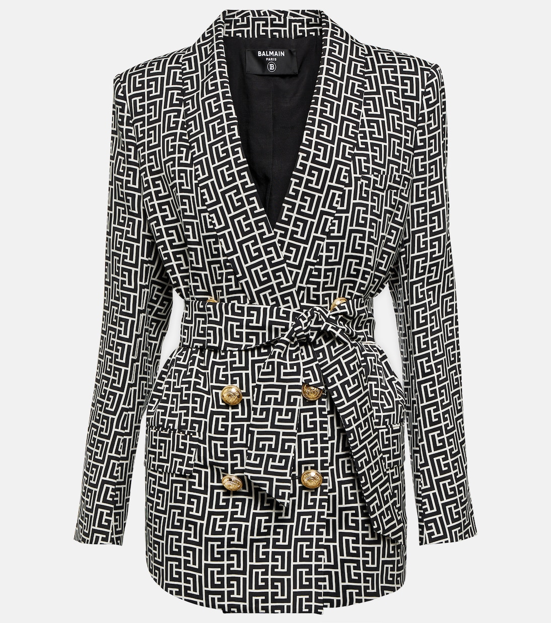 Double-breasted monogram jacket | Balmain