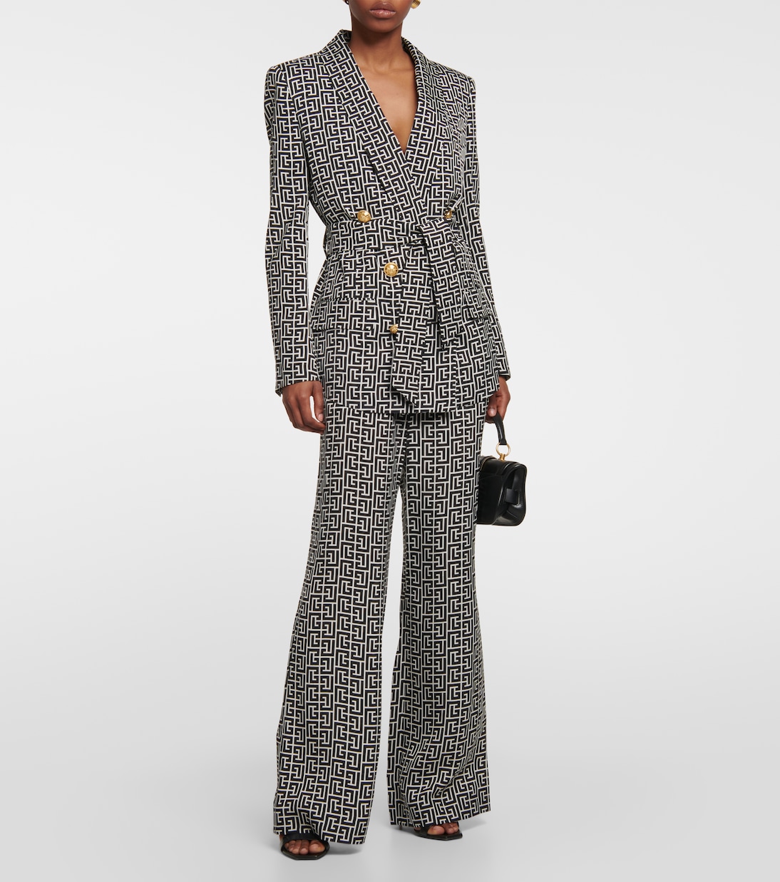 Double-breasted monogram jacket | Balmain