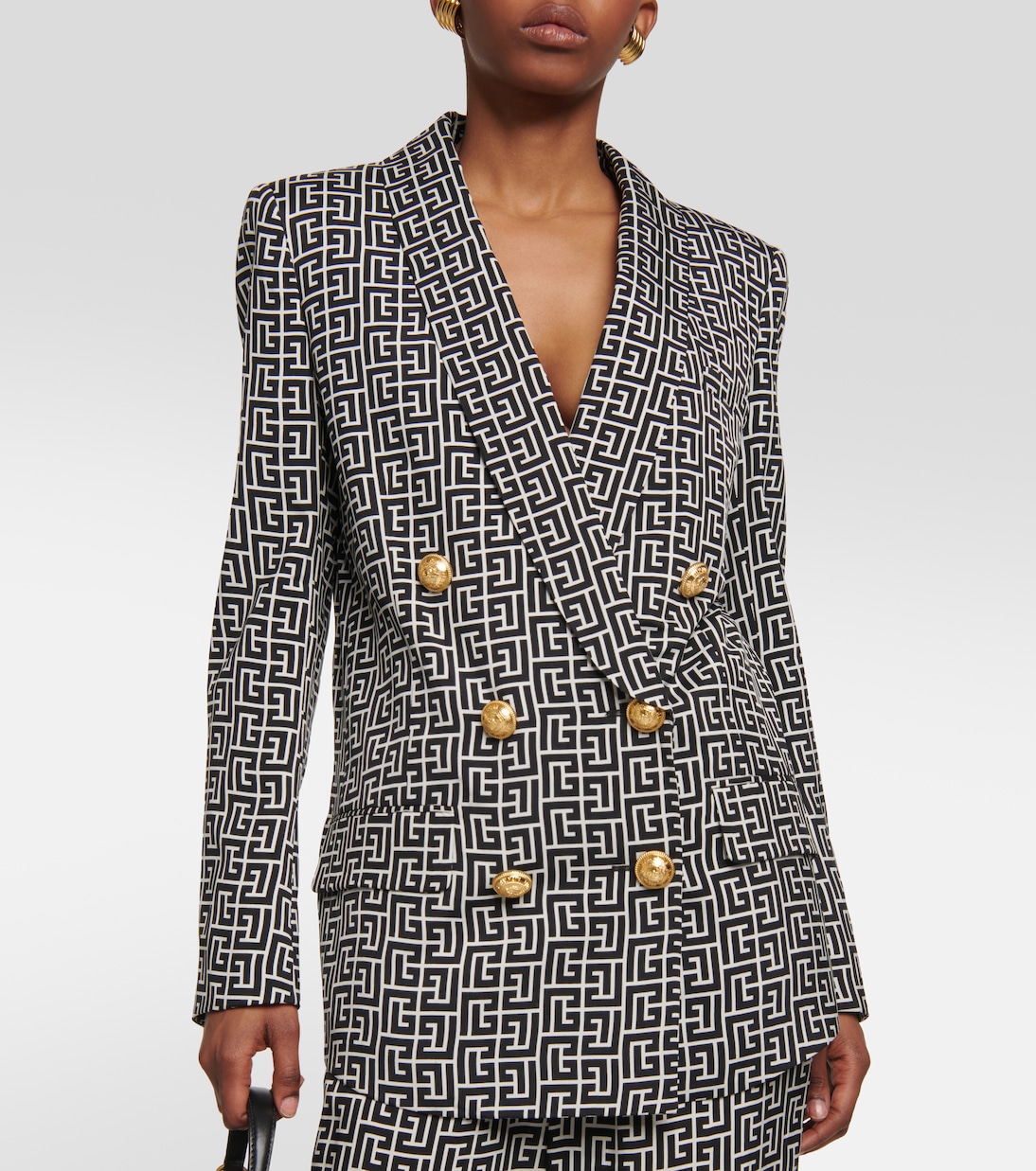 Double-breasted monogram jacket | Balmain
