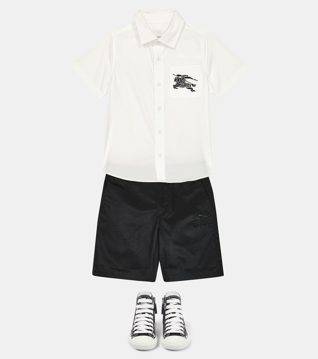 Shorts in popeline di cotone | Burberry Kids