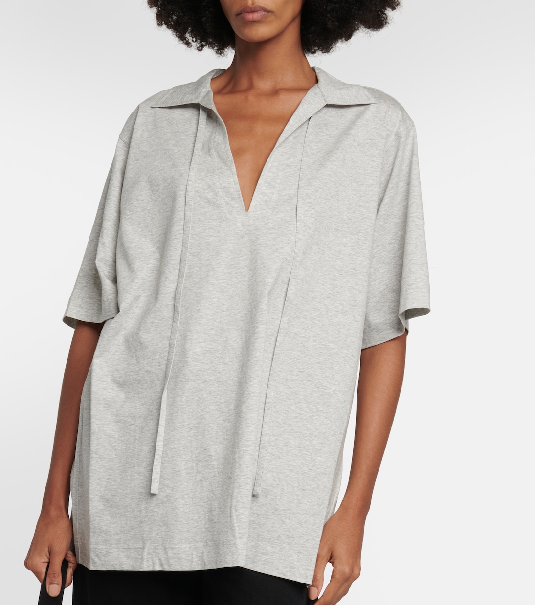 Top de algodón anudado en el cuello | Toteme