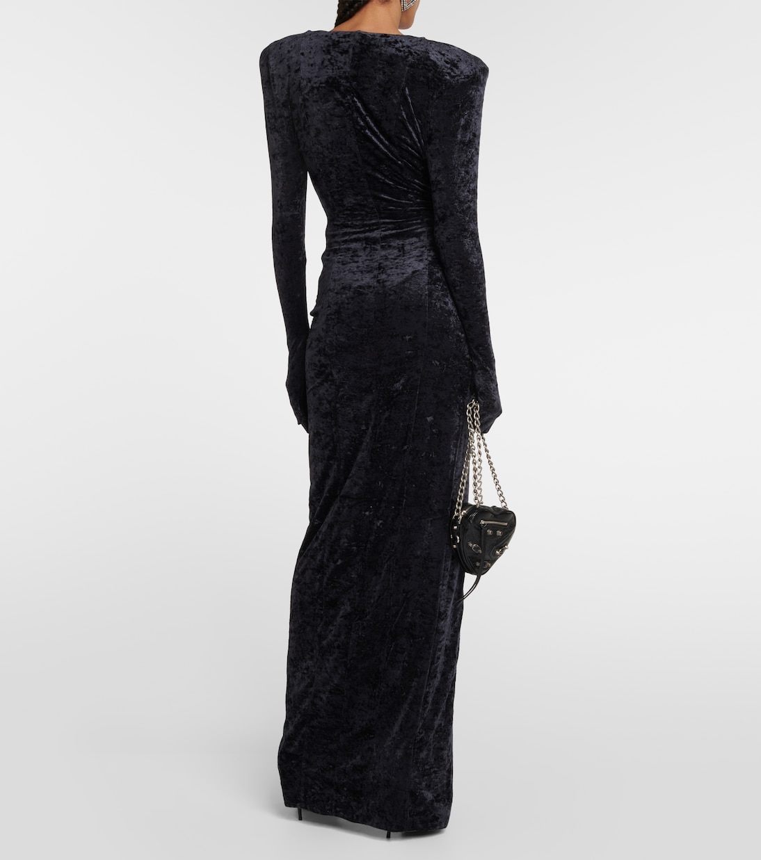 Robe longue Diva en velours | Vetements